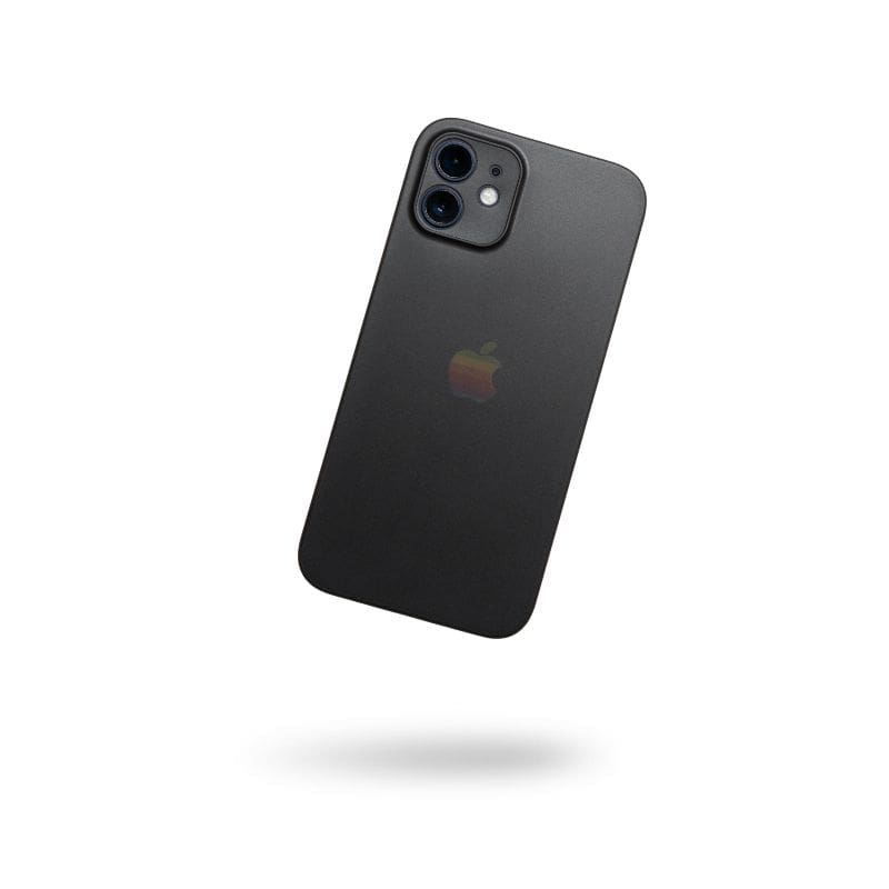 iPhone with a white background